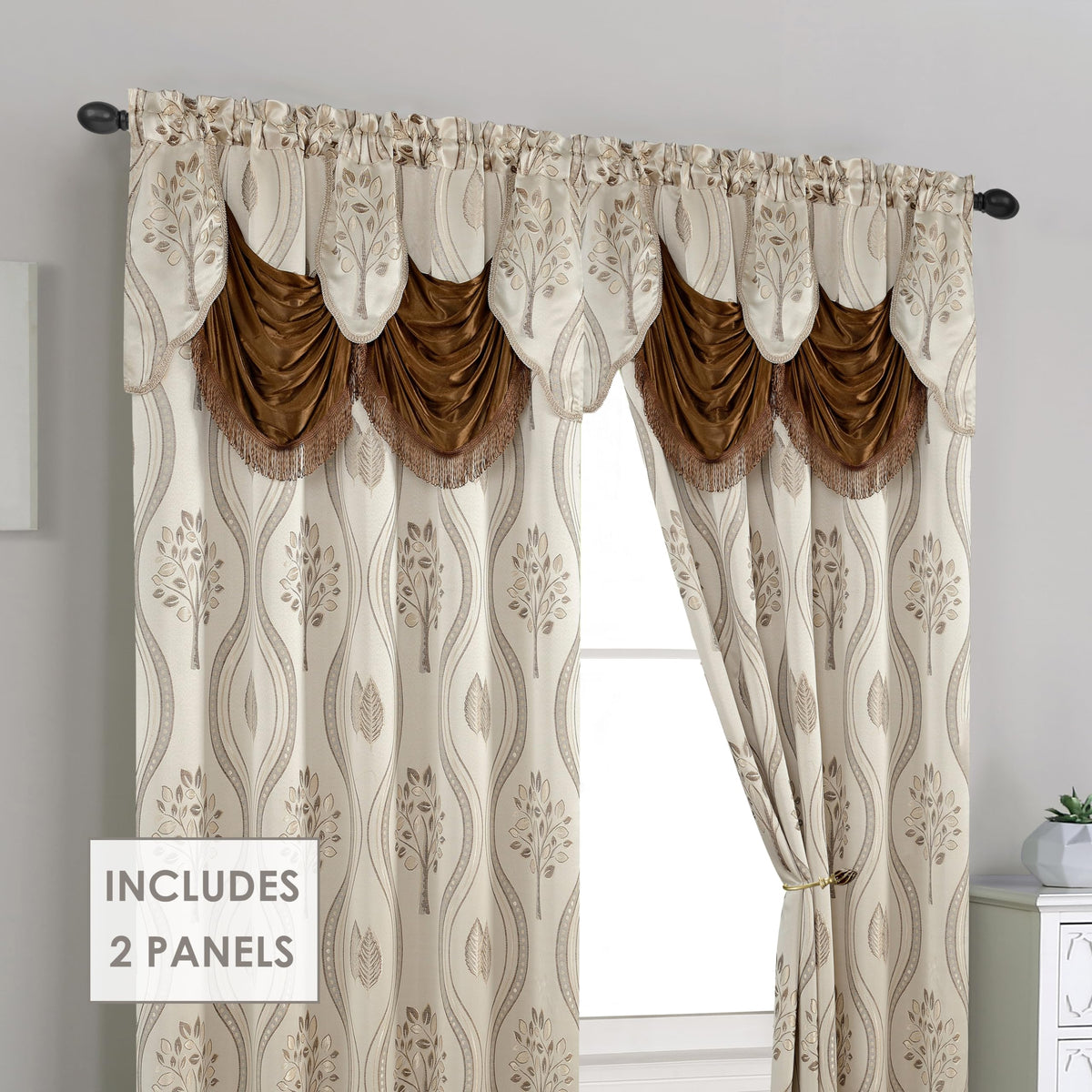 Elegant Comfort care instructions showing machine wash for easy upkeep