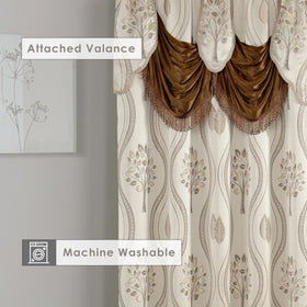 Elegant Comfort rod-pocket design demonstrates easy hanging