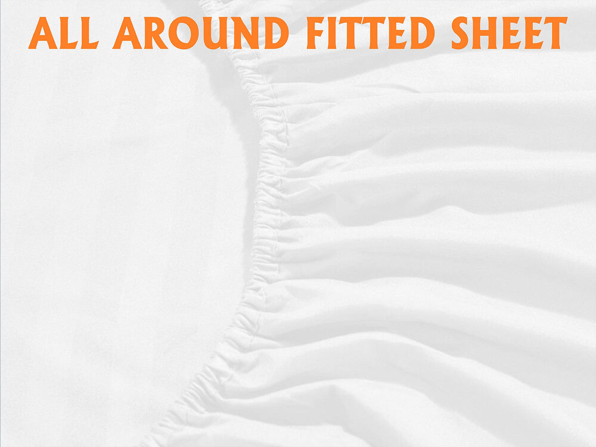 Elegant Comfort damask stripe pattern close-up reveals premium design for a stylish bed