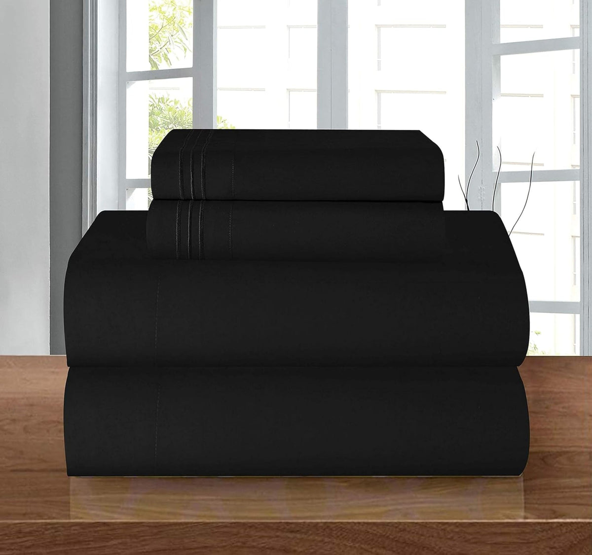 Elegant Comfort deep-pocket-fitted-sheet-16-inch provides a secure fit for tall mattresses