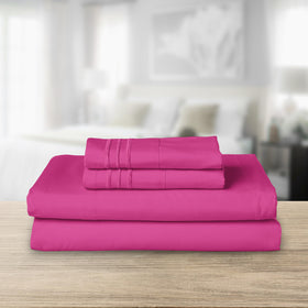 Elegant Comfort king fitted sheet with deep pocket, stays secure through the night.