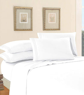 Elegant Comfort king pillowcases 20x40 inches for plush, restful pillow support