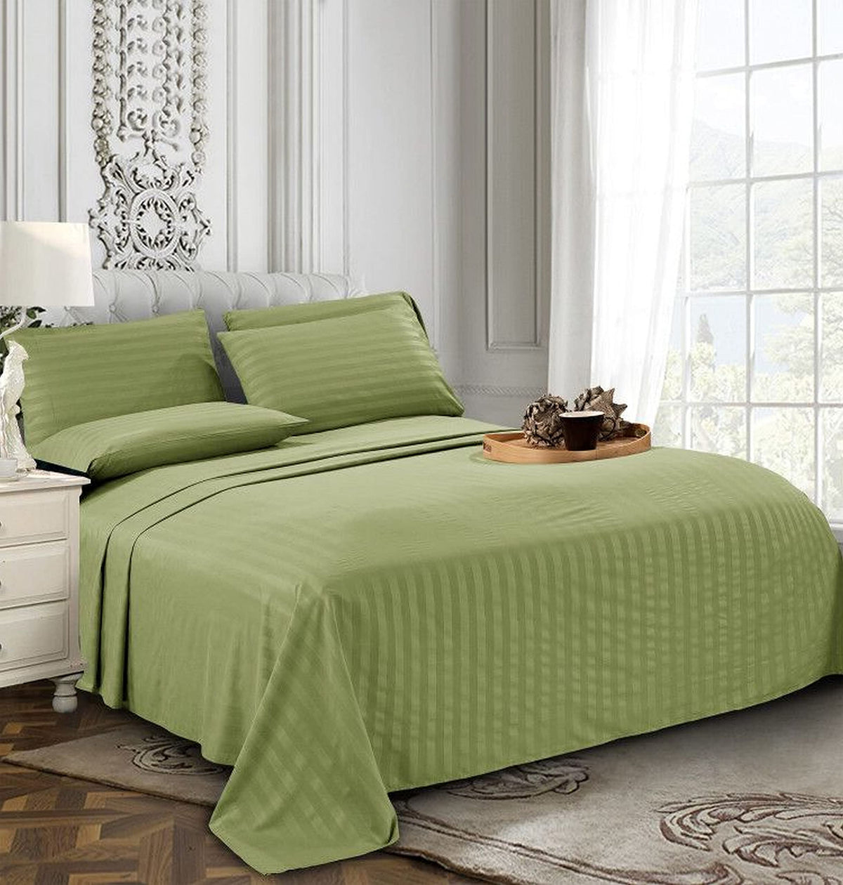 Elegant Comfort ultra-plush pillowcases provide cloud-like softness for nights.