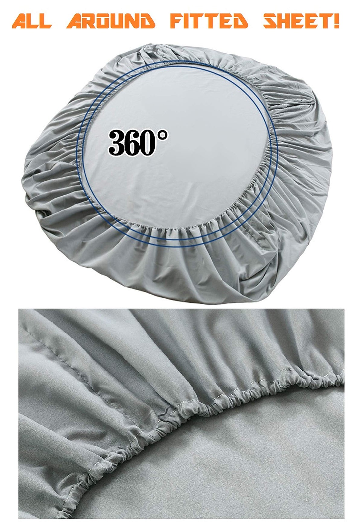 Elegant Comfort wrinkle-resistant sheets stay smooth after washing.