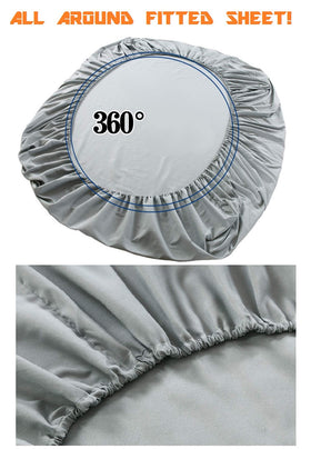 Elegant Comfort wrinkle-resistant sheets stay smooth after washing.