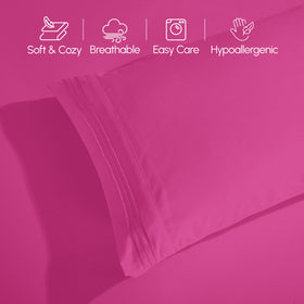 Elegant Comfort wrinkle-resistant sheets stay smooth through daily use.