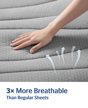 Cool night surface supports restful sleep with Elegear.