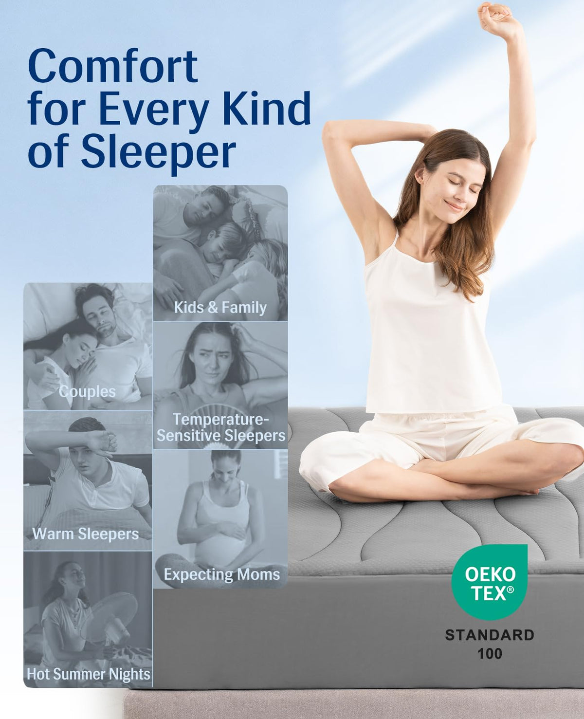 Great gift for hot sleepers seeking cooler nights.