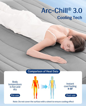 Elegear pad uses PCM cooling layer to regulate heat overnight.