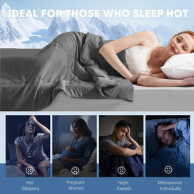 Elegear dual-sided design offers cooling on top and plush softness underneath.