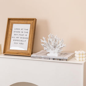 Elegondrar coral statue bedroom decor adds a serene ocean touch