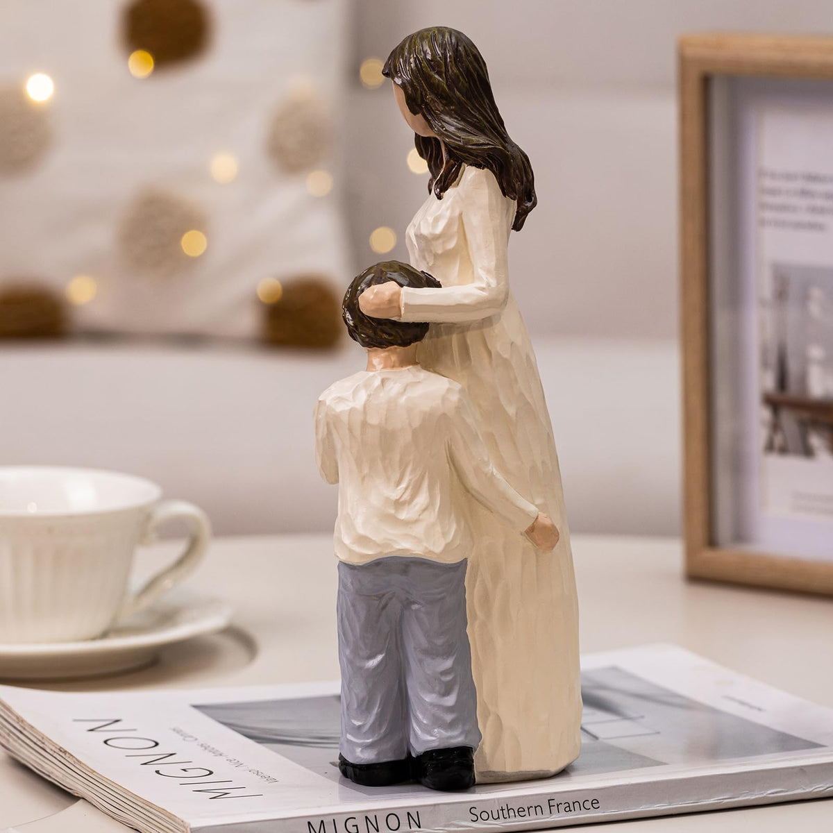 Durable resin craftsmanship ensures a long-lasting keepsake.