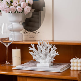 Elegondrar nautical coral display brightens desks with marine elegance