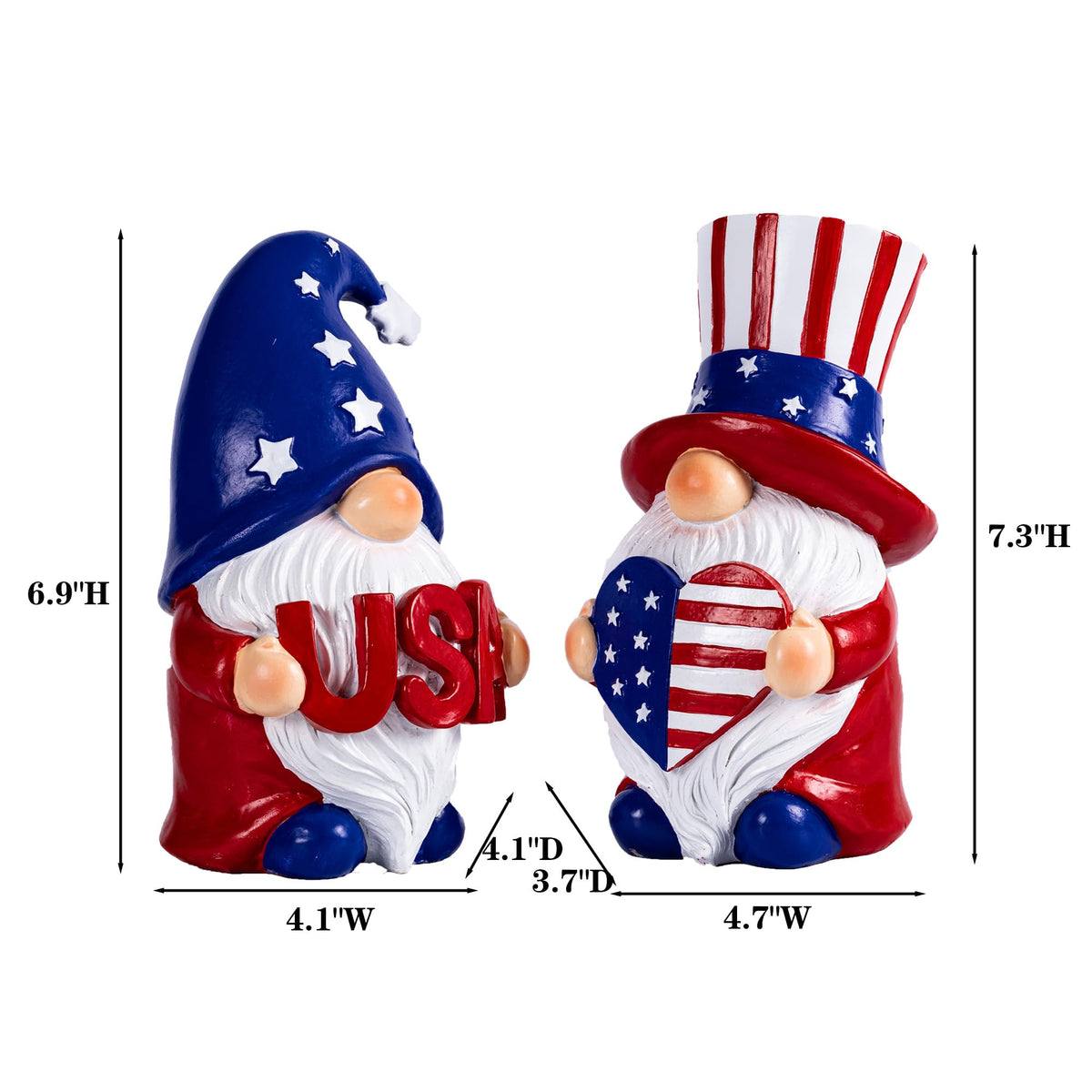 Mantel-ready Elegondrar gnomes form a balanced indoor display for celebrations