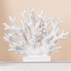 Elegondrar white coral decor tabletop adds coastal charm to living spaces