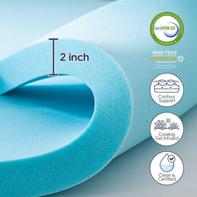 ELEMUSE breathable cooling cover closeup for a fresh sleep surface