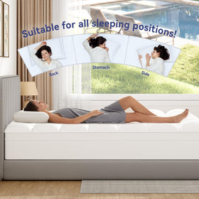 Elemuse Cal King topper is machine washable for easy care.