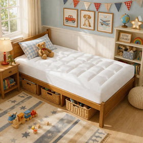 ELEMUSE dual-layer memory foam detail highlights contouring comfort and pressure relief potential