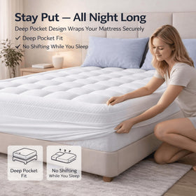 ELEMUSE memory foam absorbs movement for fewer nighttime disruptions.