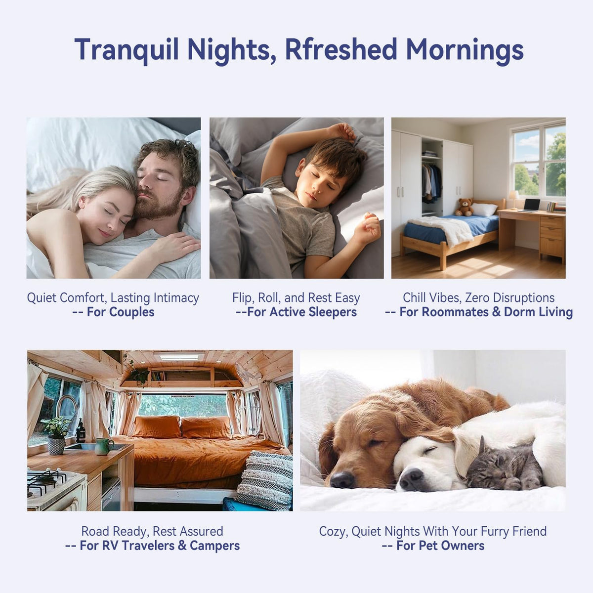 Breathable, skin-friendly materials help keep you comfortable all night