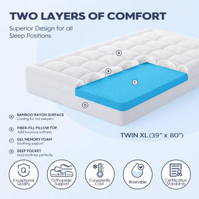 Soft, skin-friendly surface for cozy, nightly comfort.