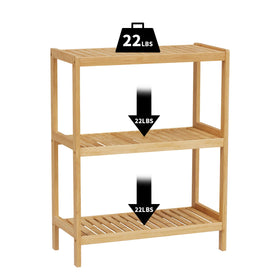 Elepude Bamboo Shelf corner fit, fits tight spaces.