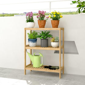 Elepude Bamboo Shelf in kitchen for spices.