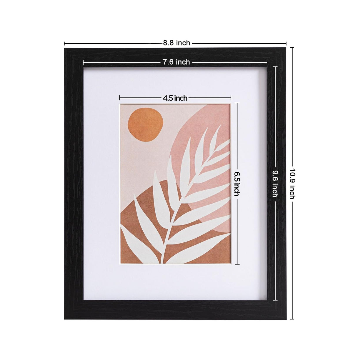 eletecpro 8x10 frame without mat suits larger prints.