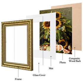 eletecpro gold frame without mat for a crisp 8x10 display