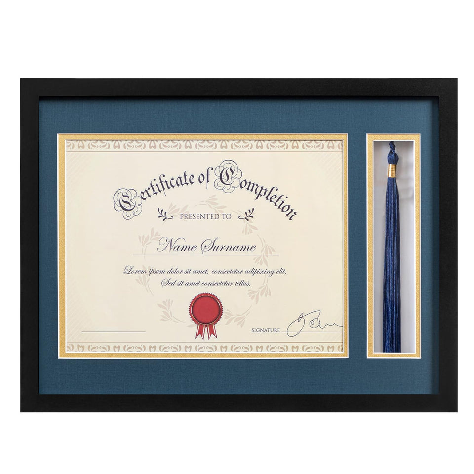 Eletecpro 12x16 diploma frame on desk for a polished display.