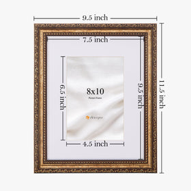eletecpro 5x7 photo display with mat option in 8x10 frame