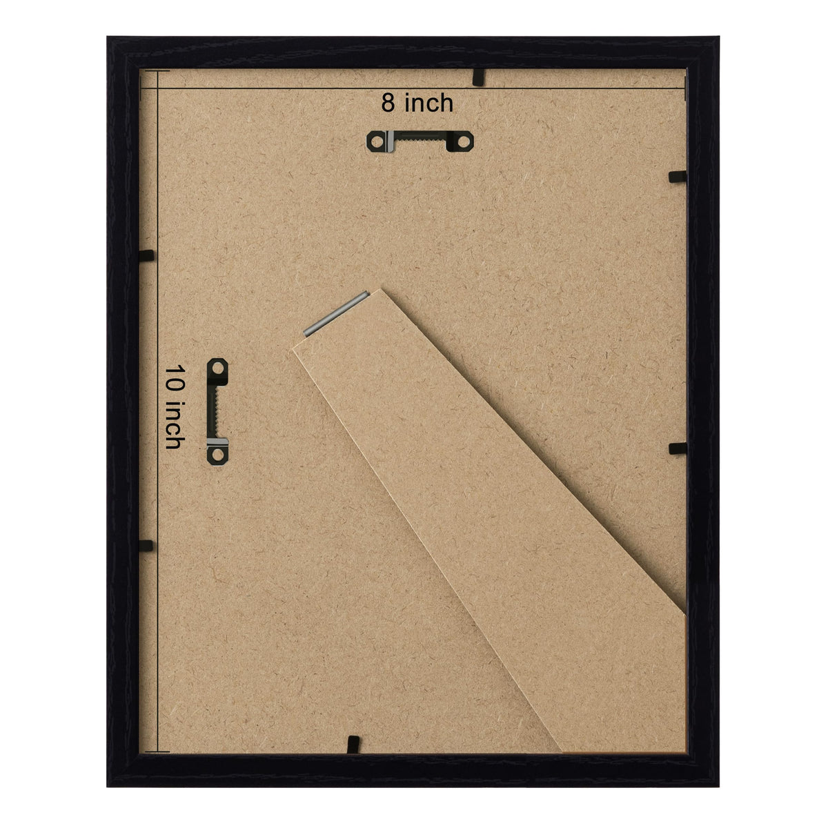 eletecpro frame supports horizontal or vertical display for wall or desk.
