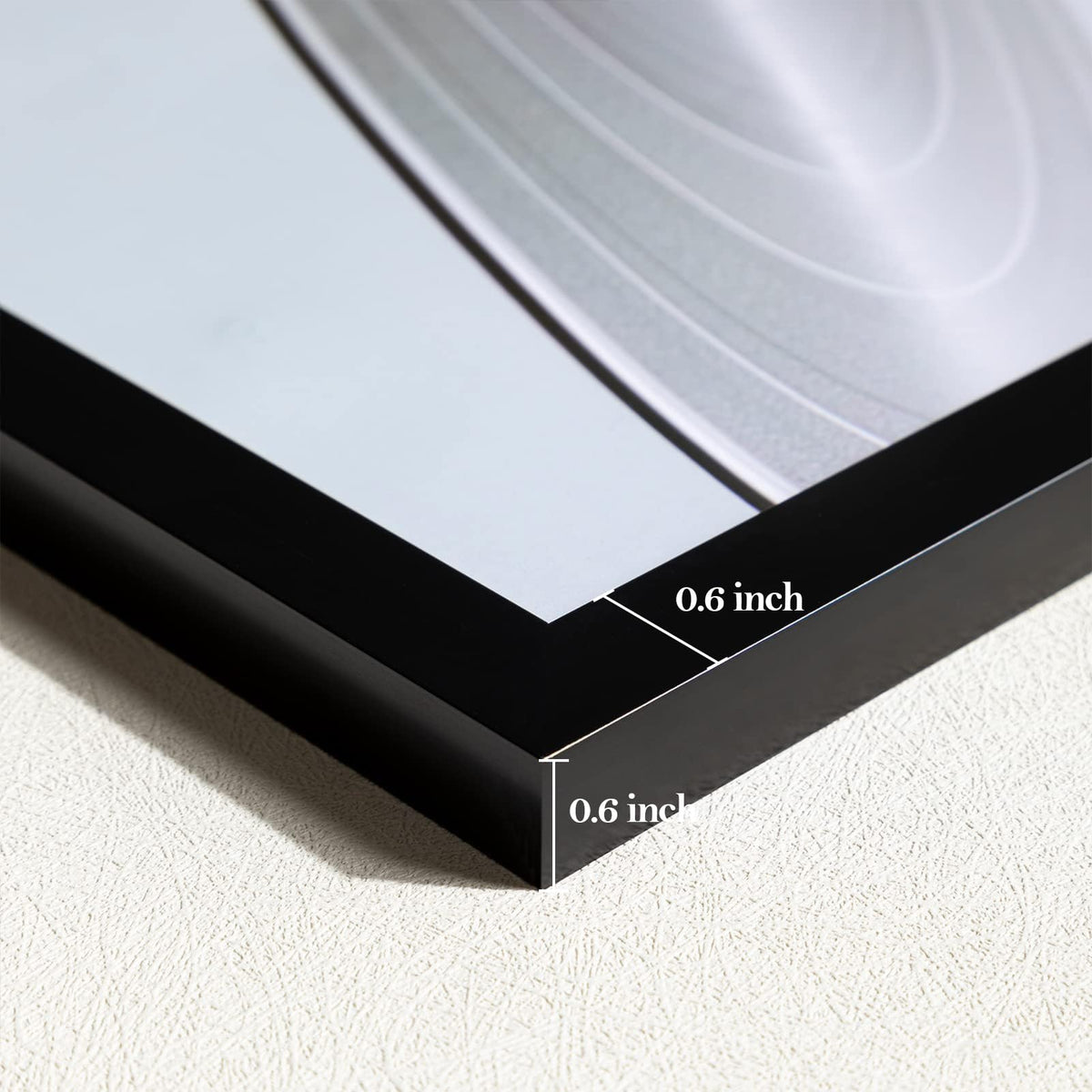 eletecpro vinyl frame mounted on wall for space-saving decor