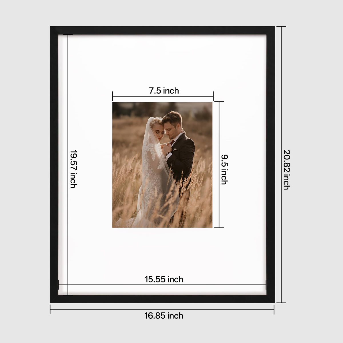 eletecpro signable frame with 8x10 mat displays memories neatly and nearby signatures
