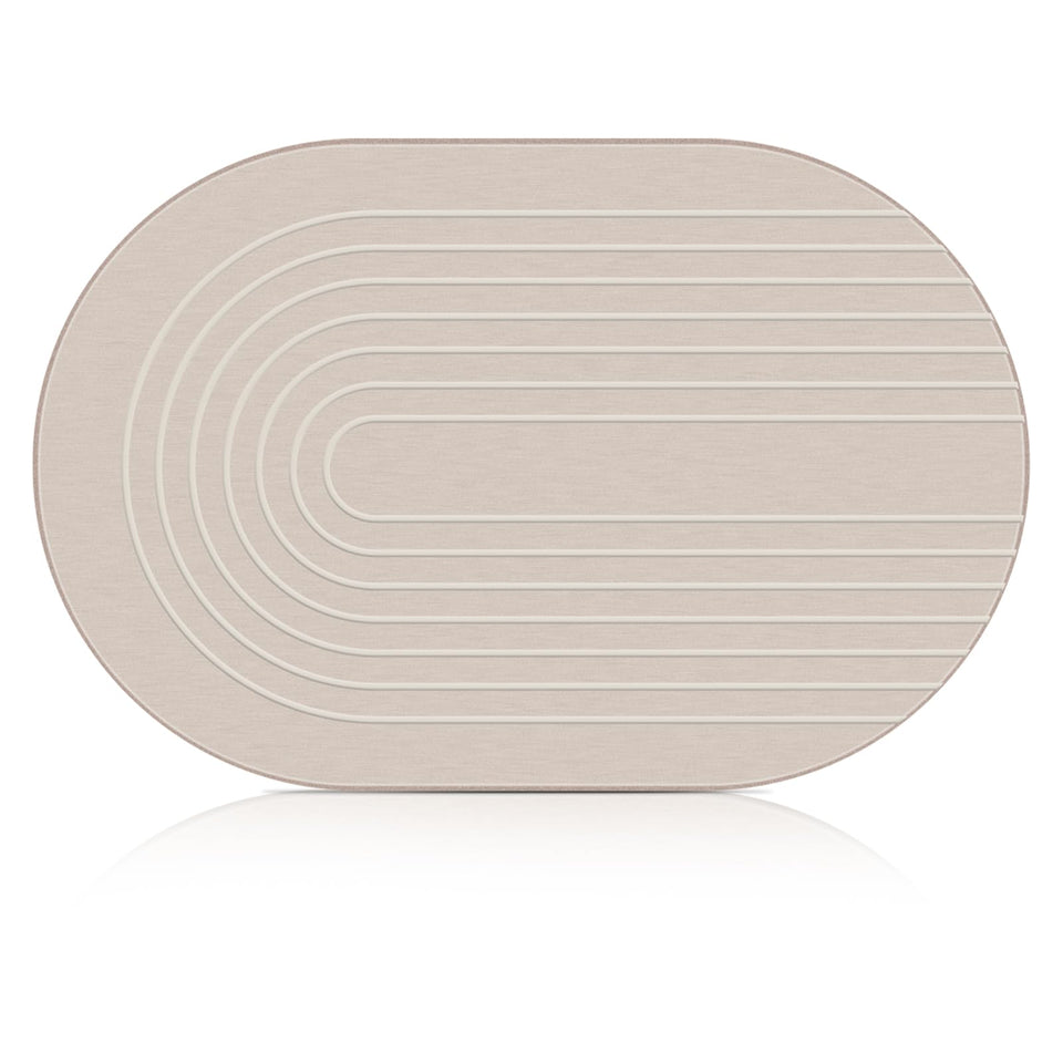 Elfcool Stone Bath Mat demonstrates absorbent diatomaceous earth for rapid drying.