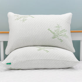 Elif King Size Pillow close-up of shredded memory foam for adaptive support