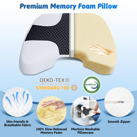 Eliteguard premium memory foam provides slow rebound comfort for any sleeping position.