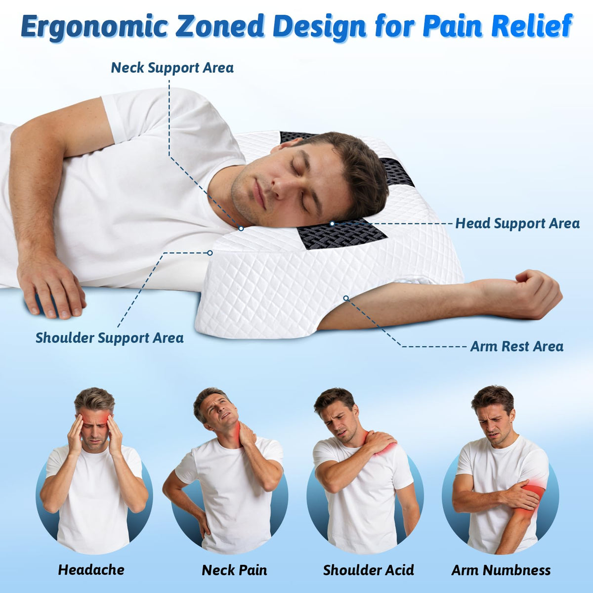 Eliteguard removable machine-washable pillowcase keeps fabric fresh between uses.