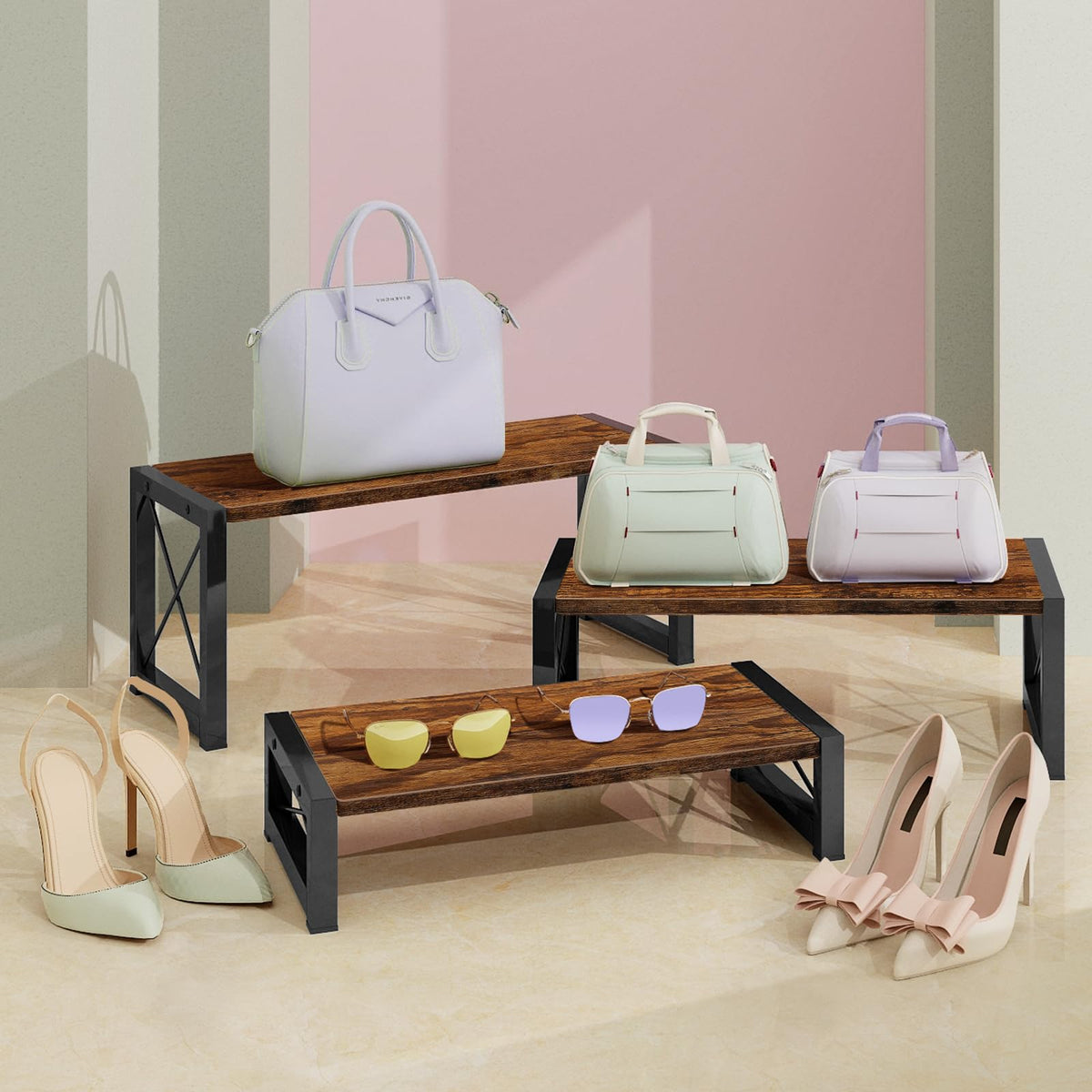 ELITEROO nesting design risers, space-saving storage and easy setup.
