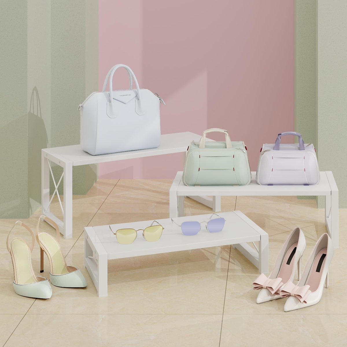 ELITEROO retail-showcase-display enhances products with clear multi-level visibility