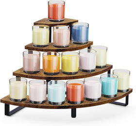 ELITEROO Tiered Display Stand with four-tier corner layout for efficient counter space