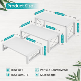 ELITEROO wooden display riser large offers dramatic height for fruits pastries or collectibles