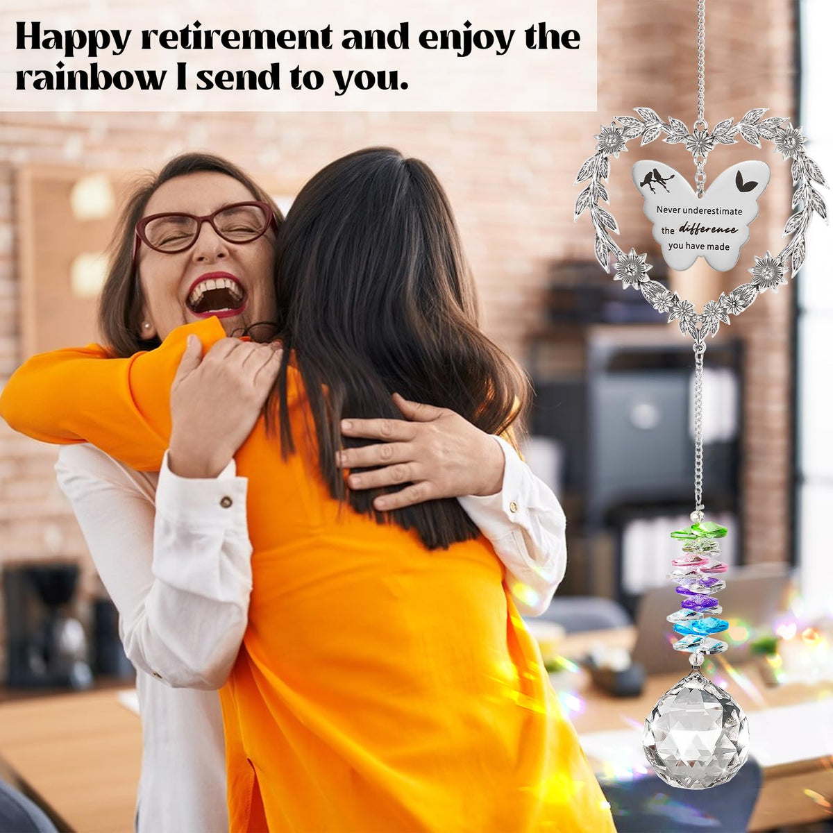 Elivida retirement keepsake for coworkers or friends, with a heartfelt gratitude card.