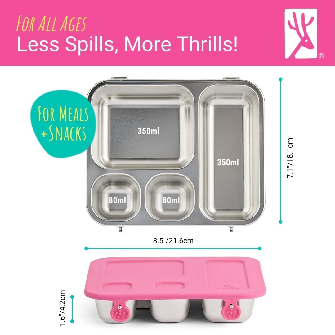 Elk and Friends dishwasher-safe lunchbox ready for easy cleaning
