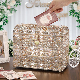 ELLDOO storage box keeps cards, envelopes, and photos organized at events.
