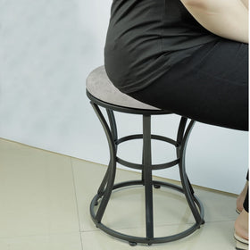 Dimensions 13.2 by 13.2 by 18 inches of Ellensamqi stool.