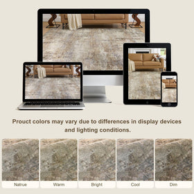 ELLIUNE dark brown contemporary rug enhances living spaces with warmth