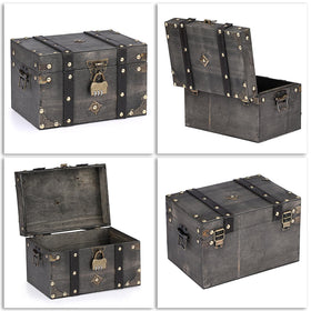 ELLDOO chest interior shows space and lock for small mementos.
