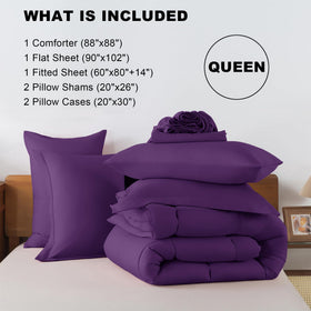 ELNIDO QUEEN ultra-soft microfiber feels breathable and quiet for restful nights.