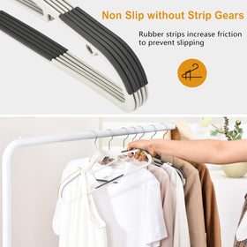 Elong Home rotatable-hook 360 design makes loading and removing garments effortless.